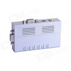 HD AV to VGA Video Converter w/ Video / S-Video - Dark Silver HD AV to VGA Video Converter w/ Video / S-Video - Dark Silver