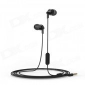 Bingle I802C Mega Bass In-Ear Earphone w/ Mic. / 3.5mm Jack / Remote - Black (129cm)