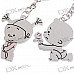 Cute Kid Kirksite Couple's Keychains (Pair)