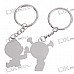 Cute Kid Kirksite Couple's Keychains (Pair)