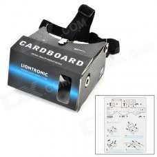 LIONTRONIC QLYP-0901 3D Virtual Reality Display Cardboard w/ Resin Lens - Black LIONTRONIC QLYP-0901 3D Virtual Reality Display Cardboard w/ Resin Lens - Black