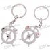 Alarm Clock Kirksite Couple's Keychains (Pair)