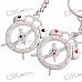 Alarm Clock Kirksite Couple's Keychains (Pair)