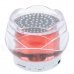 FL-01 Mini Crystal Rose Style Bluetooth V2.0 2-CH Speaker w/ TF / Mic. / FM - Red + Transparent