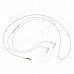 Genuine Samsung In-Ear Style Headphone w/ Microphone for Galaxy S4 i9500 / i9505 - White Genuine Samsung In-Ear Style Headphone w/ Microphone for Galaxy S4 i9500 / i9505 - White