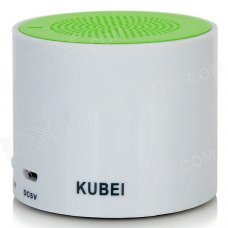 KUBEI 300A Portable Wireless Bluetooth V3.0 Speaker w/ Micro USB - White + Green KUBEI 300A Portable Wireless Bluetooth V3.0 Speaker w/ Micro USB - White + Green