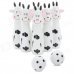 Smily Animal Shaped Wooden Bowling Bowls Set Toy - Black + White Smily Animal Shaped Wooden Bowling Bowls Set Toy - Black + White
