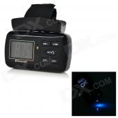 1.35" LCD Bluetooth V2.0 Car Steering Wheel MP3 Player w/ Mini USB / TF - Black