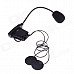 V2-100 100M 2-Rider Handsfree Bluetooth Intercom Set for Motorcycle - Black V2-100 100M 2-Rider Handsfree Bluetooth Intercom Set for Motorcycle - Black