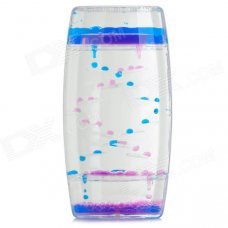 Creative Two-tone Color Oil Drop Hourglass - Pink + Blue