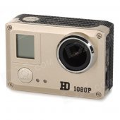 Amkov SJ5000 20MP 2/3 CMOS 1080P Full HD WFi Outdoor Sports Digital Video Camera - Golden + Black