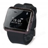 W-watch W320S 1.0" OLED Screen Waterproof Bluetooth V3.0 Smart Wrist Watch - Black