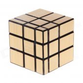 7097A Ultra-smooth Three-layer Mirror Magic Rubik's Cube Toy - Golden