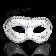 Cosplay Prince Slipknot Face Mask for Halloween / Masquerade / Costume Party - Silver