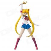 Genuine Bandai BAN-64490 SHF Sailor Moon Figure - White + Blue