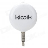 Kicoik 3.5mm Plug Wireless Infrared Remote Controller w/ Learning Function for Cell Phone - White