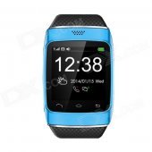 S12 1.54" Screen Smart Bluetooth V3.0 Watch w/ FM Radio - Blue