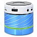 Portable Bluetooth v3.0 Speaker w/ Hands-Free / Colorful Light - Blue + Black Portable Bluetooth v3.0 Speaker w/ Hands-Free / Colorful Light - Blue + Black