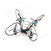2.4GHz 6-CH Wireless IR R/C Quadcopter w/ Gyroscope - Black + Blue (4 x AAA)