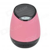 Portable USB 2.0 Bluetooth v2.1+ EDR Stereo Mini Speaker w/ Hand Free / TF Funcrtion - Pink + Black