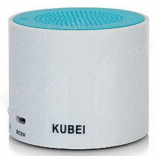 KUBEI 300A Portable Bluetooth V3.0 2.0-CH Speaker for IPHONE / Samsung - White + Blue (42cm) KUBEI 300A Portable Bluetooth V3.0 2.0-CH Speaker for IPHONE / Samsung - White + Blue (42cm)