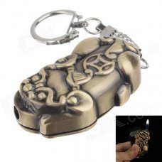 Zinc Alloy Super Firepower Blue Flame Butane Gas Lighter - Bronze Zinc Alloy Super Firepower Blue Flame Butane Gas Lighter - Bronze