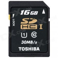 Toshiba SD-K016GR7AR30 16GB Class 10 UHS-1 30mbps SDHC Memory Card