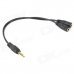 Gold Plated 3.5mm Mono Audio Jack Splitter Y-Cable (Black/17CM) Gold Plated 3.5mm Mono Audio Jack Splitter Y-Cable (Black/17CM)