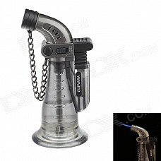 Fashionable Creative Refillable Butane Jet Lighter - Blue Gray Fashionable Creative Refillable Butane Jet Lighter - Blue Gray