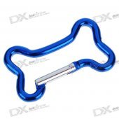 Aluminum Alloy Bone Shaped Carabiner Clip (Color Assorted)