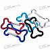 Aluminum Alloy Bone Shaped Carabiner Clip (Color Assorted)