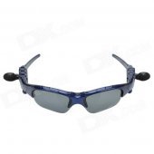 CHEERLINK Universal Bluetooth V3.0 Stereo Polarized Sunglasses w/ MP3 / Handsfree - Deep Blue