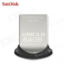 SanDisk SDCZ43-064G-G46 64GB CZ43 Ultra Fit Series USB 3.0 Flash Drive SanDisk SDCZ43-064G-G46 64GB CZ43 Ultra Fit Series USB 3.0 Flash Drive