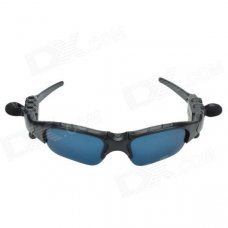CHEERLINK 4GB Bluetooth V3.0 Stereo Polarized Sunglasses w/ MP3/ Handsfree - Black + Blue
