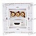 Hi-Def HDMI + Component Video Wall Plate / Wall Outlet (Type A 19-Pin Connector) Hi-Def HDMI + Component Video Wall Plate / Wall Outlet (Type A 19-Pin Connector)