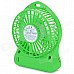 LiShuo LS-F95 Mini Portable USB Powered 4-Blade 3-Mode Fan - Green (1 x 18650)