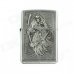 Cool Death Scythe Relievo Kerosene Lighter - Silver