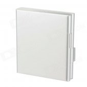 Aluminum Alloy Automatic 2-deck Clamshell Cigarette Case - Silver