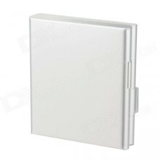 Aluminum Alloy Automatic 2-deck Clamshell Cigarette Case - Silver