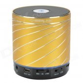 CHEERLINK SDH-801 HiFi Stereo Bluetooth V2.1 + EDR Speaker w/ Handsfree / FM / AUX / TF - Golden