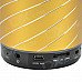 CHEERLINK SDH-801 HiFi Stereo Bluetooth V2.1 + EDR Speaker w/ Handsfree / FM / AUX / TF - Golden