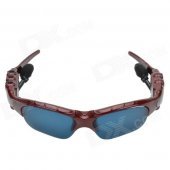 CHEERLINK Universal Bluetooth V3.0 Stereo Polarized Sunglasses w/ MP3 / Handsfree - Red + Blue