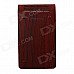 Laibaoxing Wood Grain Patterned USB Car Anion Ozone Generator Air Cleaner Purifier Filter - Dark Red
