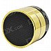 Mini Bluetooth V3.0 Speaker w/ Mic / TF Slot / FM Radio - Gold Mini Bluetooth V3.0 Speaker w/ Mic / TF Slot / FM Radio - Gold