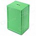 Strongbox Shaped Iron Piggy Bank - Green