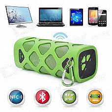VINA MS-319 Portable Outdoor Wireless Bluetooth 4.0 NFC Mini Speaker for IPHONE + More - Green VINA MS-319 Portable Outdoor Wireless Bluetooth 4.0 NFC Mini Speaker for IPHONE + More - Green