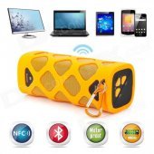 VINA MS-319 Portable Outdoor Wireless Bluetooth v4.0 NFC Mini Speaker for IPHONE + More - Orange