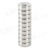 D15x5-5mm Round NdFeB Magnet Cubes w/ Round Hole - Silver (10 PCS)
