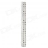 6 x 3mm Round NdFeB Magnet Cubes - Silver (20 PCS)