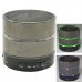 Mini Bluetooth V3.0 Speaker w/ Mic / TF Slot / FM Radio - Deep Grey + Black
